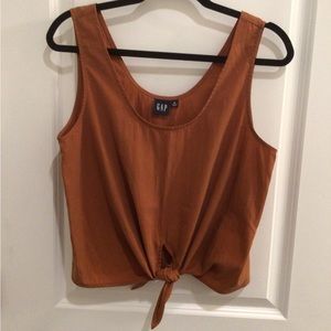 Women’s tie front tank top, size medium